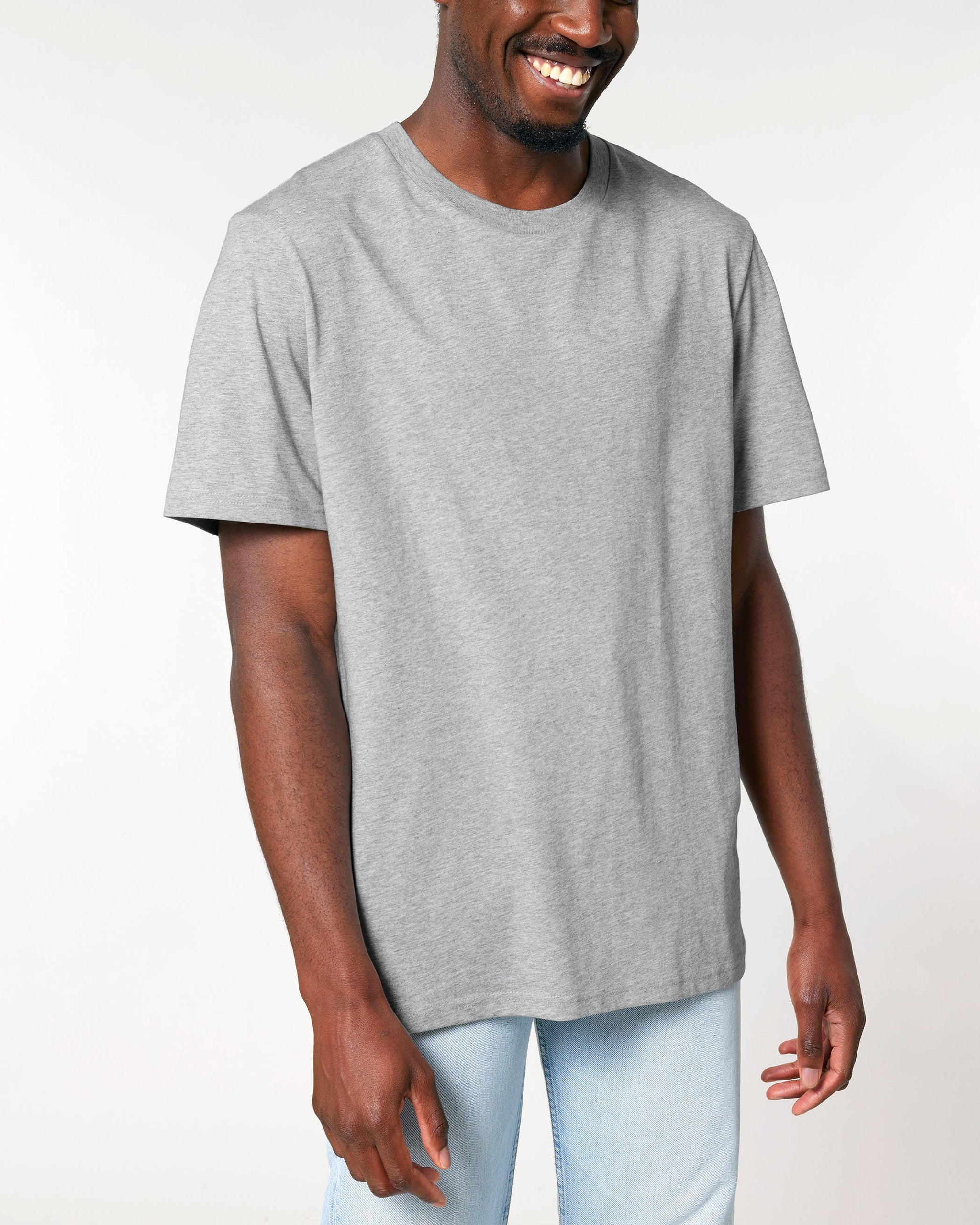 Alex organic T-shirt Light Grey | basic, unisex | Goat